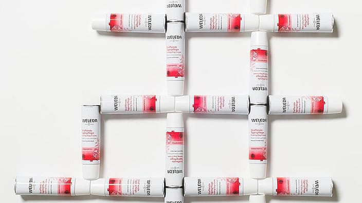 weleda product arranged in a grid