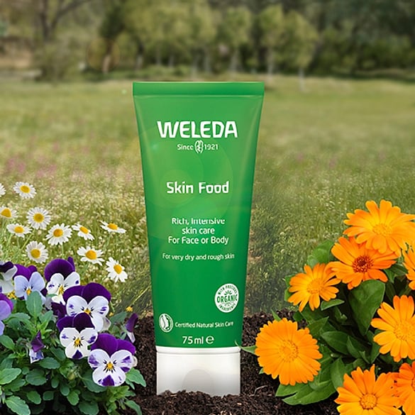 weleda skin food in soil